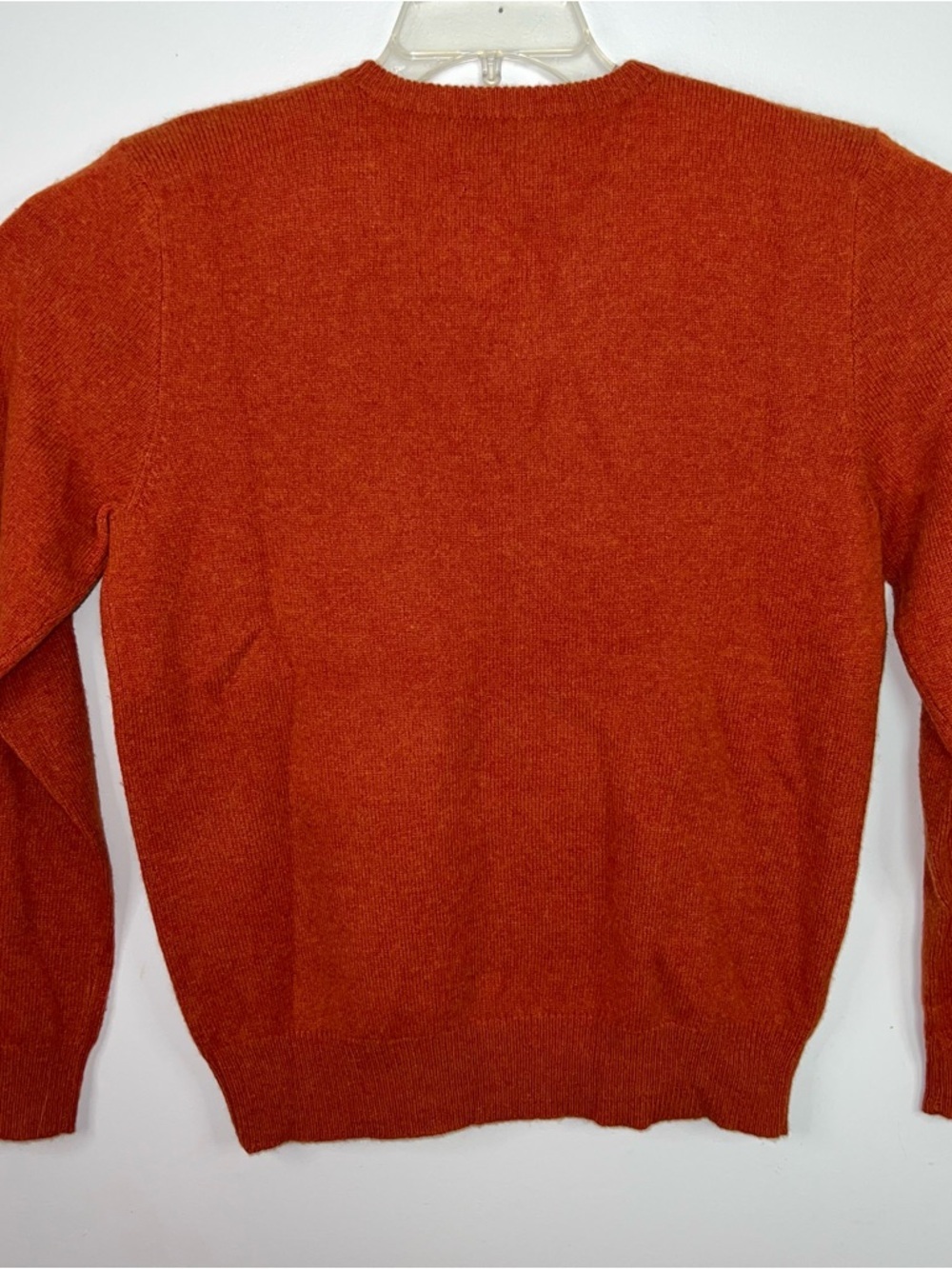 Polo by Ralph Lauren V-Neck Sweater - Rust Orange with Green Pony - Picture 9 of 12